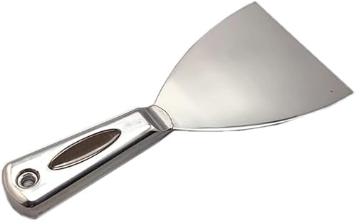 Miniatura 5 de Herramienta de pintura de acero inoxidable para masilla, espátula de relleno, espátula, rascador, decoración de pared, herramienta de mano (1 unidad