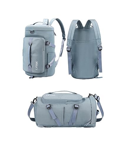 Sports Gym Bag with Wet Pocket & Shoes Compartment Unisex Waterproof Travel Duffel Bag Ladies Gym Bag Sports Duffle Backpack Large Gym Bag for Travel Yoga Hiking Campin-image-35