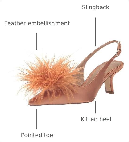 Image of Olive Bianka Feather Heels