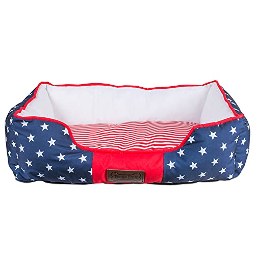 Bone Dry Lattice/Stars & Stripes Design Pet Bed,...