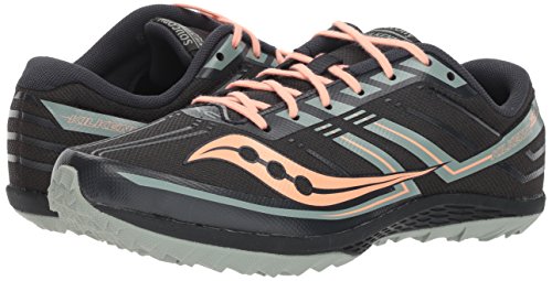 Saucony Tênis de corrida feminino Kilkenny XC 7 Flat Cross Country, Jato e Blush, 6