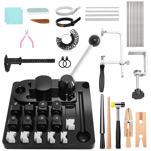 Enkreefi Ring Bender Ring Bending Tool Set for Spoon Heavy Duty with Jewelry Spoon Making Tool DIY Maker Machine