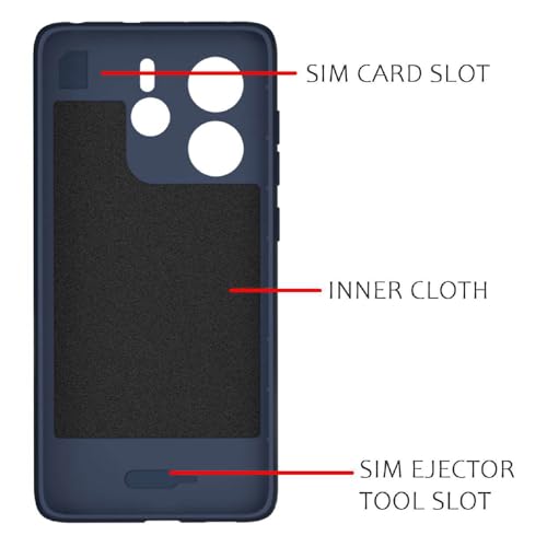 Image of Shockproof Case for Mi Redmi Note 14 5G | Full Camera Protection | TPU Flexible Back Cover for Mi Redmi Note 14 5G (Steel Blue)