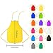 Caydo 15 Pieces Middle Size Kids Painting Apron for Ages 5 to 10, in Kitchen, Classroom, Community Event, Crafts and Art Painting Activity, 15 Colors