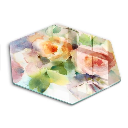 Plaque induction protection 40cm Wallfluent hectagonale en verre - 2