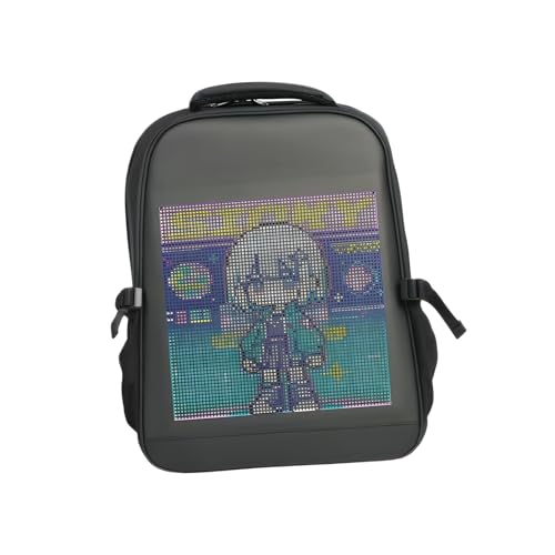 Sac ordinateur portable écran programmable LED étanche contre la pluie