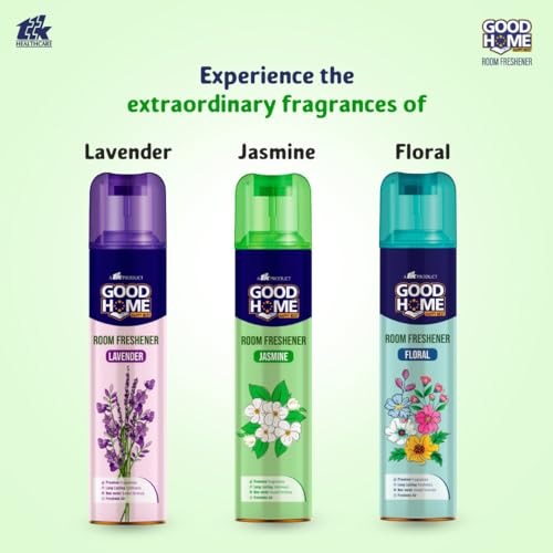 Image of Good Home Room Fresheners Floral Fantasy Floral and Dreams of Dew Lavender and Soul Blossom Jasmine (Pack of 3)