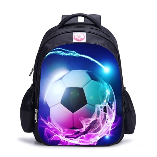 Sac à dos de football sac d'école lilas pour enfant taille unique
