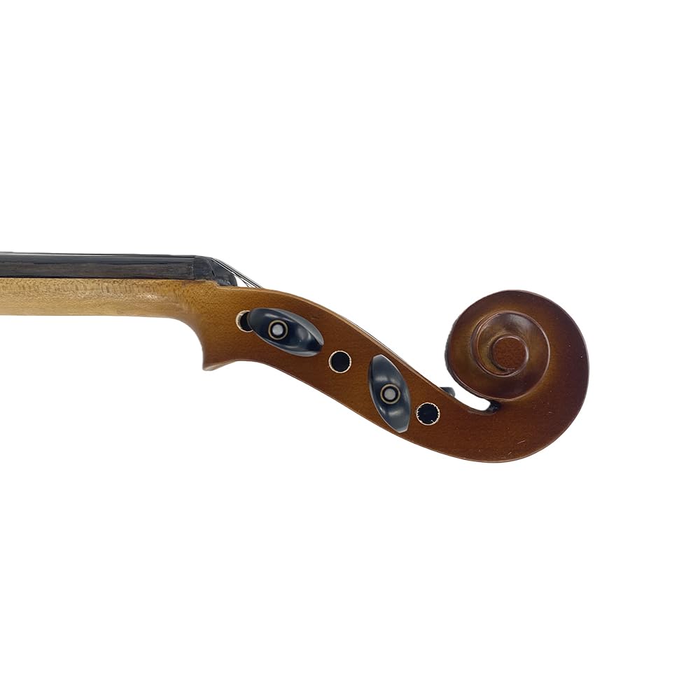 Yinfente Viola acustica a 5 corde, 40,6 cm, per studenti, principianti, strumento professionale per viola completo realizzato a mano, con custodia, archetto brasiliano, panno per la pulizia, ponte