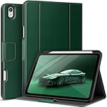 AUAUA Case for iPad Air 11 Inch M4/M3/M2 (2026/2025/2024), iPad Air 5th/4th Generation (2022/2020), with Pencil Holder and Pocket, Typing Angle Muti-Stand Magnetic Closure Auto Sleep/Wake (Green)
