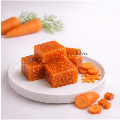 Image of Fulva Carrot Halwa 200g, Authentic Kozhikode Traditional Kerala Sweet, Premium Indian Sweets with Natural Carrot Flavor, Soft & Chewy Halwa for Gifting, Festivals & Celebrations
