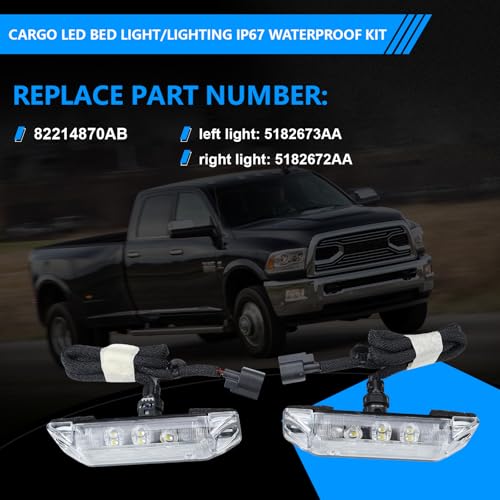 Kit de luces LED para caja de camioneta compatible Ram 2016-2018 miniatura 3