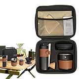 Generico Kaffee-Camping-Set – für Camping mit Mühle mit Mahlwerk, kompaktes Bier-Set | Multifunktionale Outdoor-Kaffee-Ausrüstung für Wanderungen, Rucksackreisen