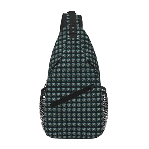 Mochila cruzada de senderismo diario: bolso elegante de mariposa y reloj