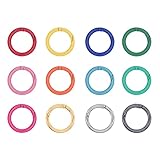 Llaveros redondos de metal con resorte, 25 mm