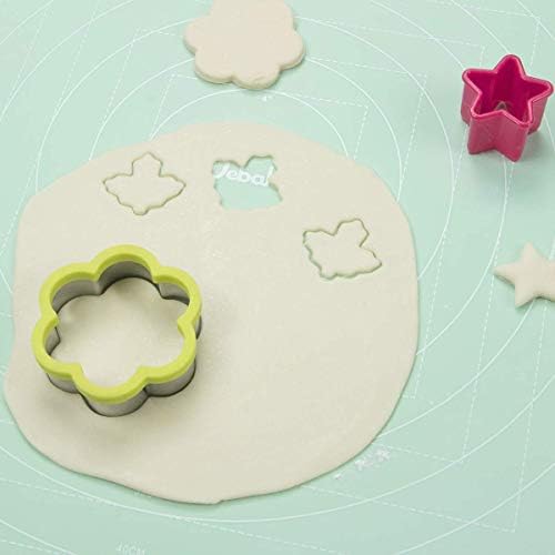 Webake Silicone Baking Mat Large 70 x 50 cm Pastry Mat Non-Stick Coating Dough Mat Rolling Mat Fondant Mat for Rolling Pins Work Mat Fondant, Green