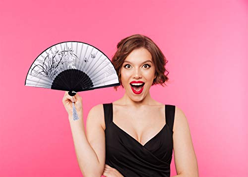 Meifan 2Pcs Small Folding Hand Fans For Women thumb #8