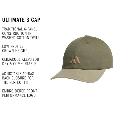 Image of adidas Men's Ultimate Baseball Cap - Athletic Relaxed Cotton Strapback Hat