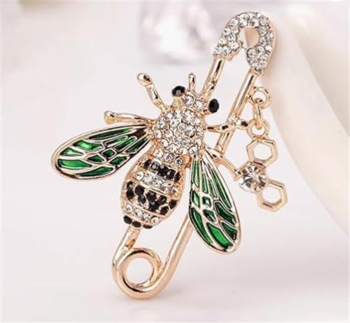 Cute Bee Brooch Crystal Enamel Brooch Insect Brooch Scarf Dress Collar Brooch Set Decorative Brooch Jewelry Accessories Gift3