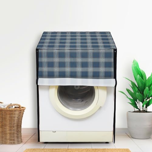 Image of Lithara Front Load Fully Automatic Washing Machine Cover for LG, Samsung, IFB, Whirlpool, Suitable for 7 kg & 7.5 KG - Waterproof, Dustproof Cover (Print-7)