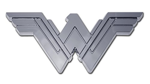 Image of Elektroplate Officially Licensed DC Comics Wonder Woman OEM Emblem for Cars, Trucks, and All Auto | Universal Fit at 4.25 inch x 2.0 inch | Weatherproof