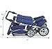 Children’s Factory Infant Toddler SureStop Folding Commercial Bye-Bye Stroller (4-Passenger), Blue