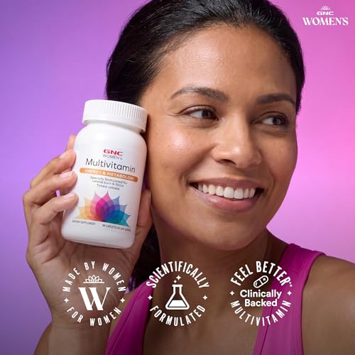 Image of GNC Women's Energy & Metabolism Multivitamin, Calorie Burn, 90 Caplets | Delivers 100 Percent Daily Value of Key Vitamins and Minerals, Supports Energy Production, Immune Health, and Calorie Burning
