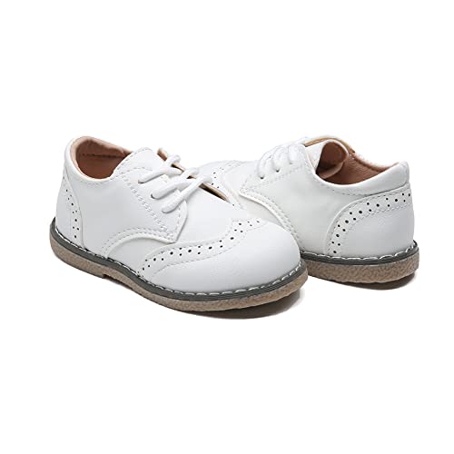 Image of Boys School Uniform Dress Shoes Casual Oxford Flats Toddler Girl Dress Shoes