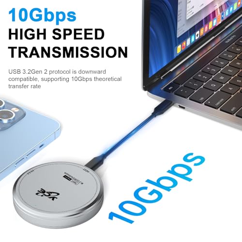 porpen Gabinete de disco rígido M.2 2230 NVMe SSD Enclosure Tipo-C Dock de disco rígido, gabinete ma