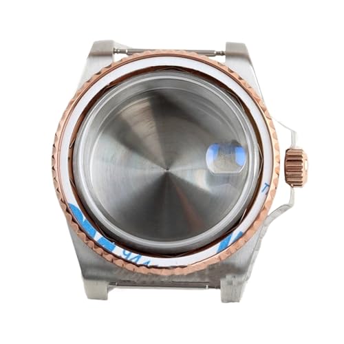 QASTGDE 40 �~�����[�g�� NH35 �P�[�X�x�[���C���T�[�g�Ȃ��T�t�@�C�A�h�����[�Y�S�[���h�u���b�N�V���o�[�r���v NH34 NH36 ���[�u�����g(D2 rose gold silver)