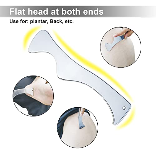 Fstcrt Muscle Scraper Tool,Gua Sha Tool, Scraping Massage Tools, Stainless Steel Scraping, Iastm Tools, Myofascial Scraping Tools To Physical Therapy For Scar Tissue, Soft Tissue，Relieve Body Pain #TOP4