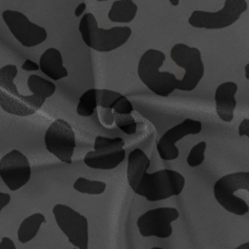 Black Leopard Dark Gray Girls One Piece Swimsuit Beach Swimwear 208618714