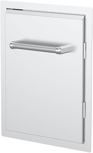 Miniatura 3 de Spire Puerta de acceso individual incorporada de 18 pulgadas, acero inoxidable, montaje universal, perfecta para cocinas e islas al aire libre,