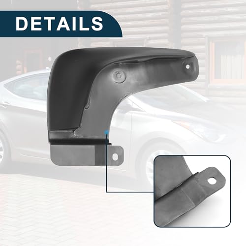 Image of Mud Flap Splash Guard for Hyundai Elantra 1.8L 2011-2016 Durable | Front & Rear Side Mudflaps with Mount Accessor 1 Set