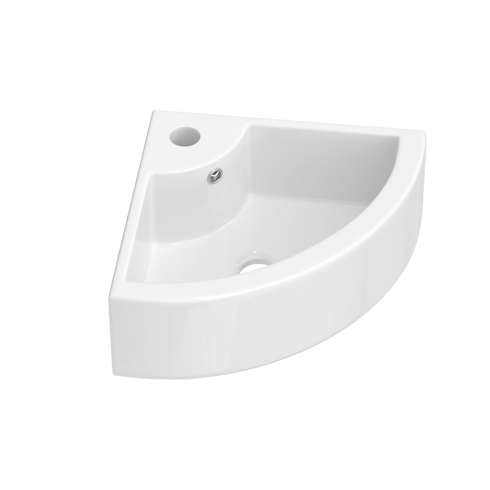 Couoko 18x13 Wall Mounted Corner Bathroom Sink