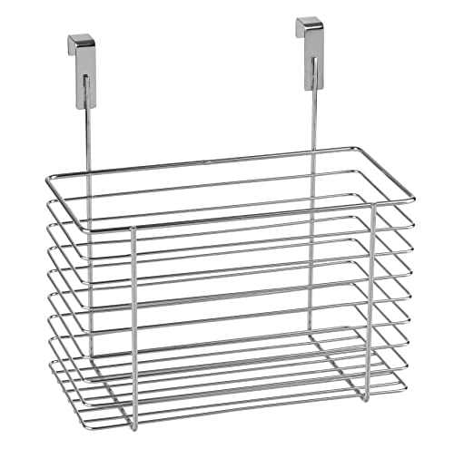 Wenko 2346100 Portautensilios Para Interior Armario De Cocina Grande Clip-On, Cromo/Nero