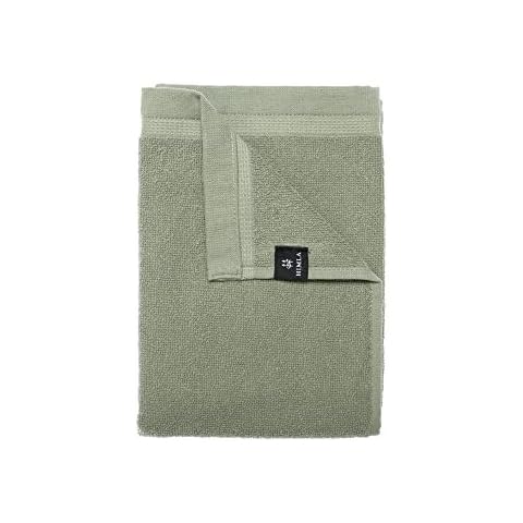 Himla Lina Badetuch 100x150 cm grün Handtuch Duschtuch Gross Saunatuch Frottee mit Aufhänger schnelltrocknend saugstark - Sage - 70% Baumwolle 30% Leinen Cover