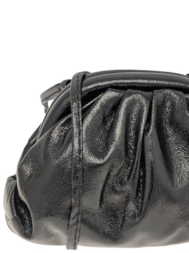 Women's Glossy Shell Shoulder Bag Pleated Crossbody Bags Fashion Handbags Evening Clutch Purses4