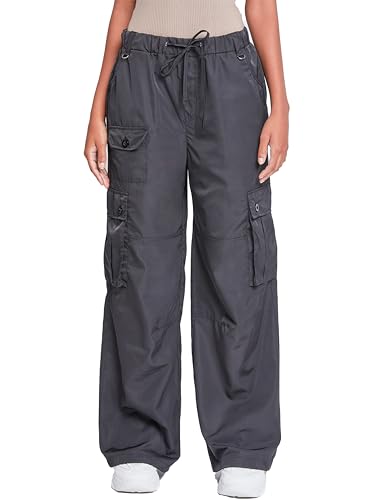 YMI Relaxed Fit Flex Lightweight Colored Nylon Cargo Pant, Garden, S