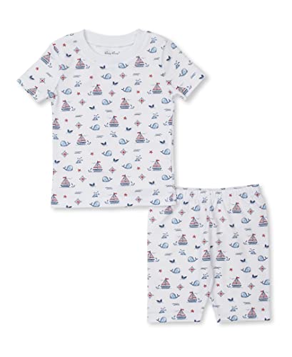 Kissy Kissy Boys Toddler Sails N Whales Print Short Pajamas Set