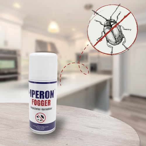 Iperon® 150 ml Fogger Ungeziefer-Vernebler | Sofortwirkung gegen Ungeziefer | Mit Chrysanthemum cinerariaefolium Extrakt, Geraniol & Zitroneneukalyptusöl | Effektive Bekämpfung von Schädlingen