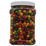 Skittles 4LB - Skittles Chewy Candies in a 64 FL OZ Gift Ready Reusable Square Jar