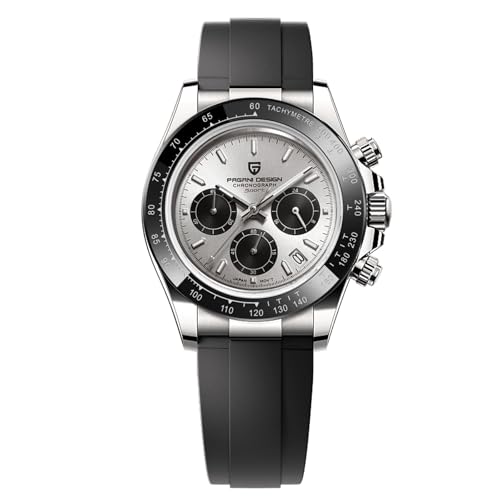 Pagani Design Men's Watch Sapphire Crystal Chronograph Stainless Steel Waterproof Luminous Watch Japanese Movement Men's Quartz Watch