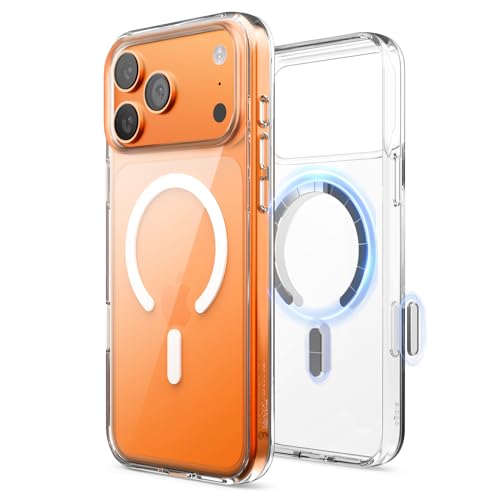 elago for iPhone 17 Pro Max Case Magnetic Hybrid Transparent Slim Case Compatible with MagSafe PC + TPU Hybrid Technology Shockproof Protective Cover 6.9 inch