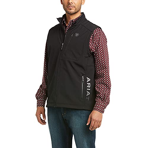 ARIAT Mens Logo 2.0 Patriot Softshell Vest, Black, XX-Large US by ARIAT - Used condition - US$57.77