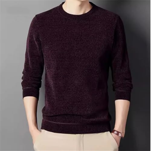 Men’s Sweater Round Neck Pullover Knit Winter Casual Long Sleeve Thermal Comfortable Sweater4