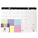 Desk/Wall Monthly Calendar 2018-2019, September 2018 – December 2019, 16-3/4" x 11-4/5", with 6 Candy Color Sticky Notes