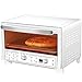 Toaster oven QYJH - Mini Forno da Tavolo - Potenza di Cottura 1200 W - 8 Menu preimpostati - Riscaldamento al Quarzo - Teglia Antiaderente - Include teglia e teglia - 16L - Bianco