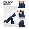 IUGA Bell Bottom Jeans for Women High Waisted Stretchy Flare Jeans Pull On Wide Leg Jeans V Cross Tummy Control Flare Pants
