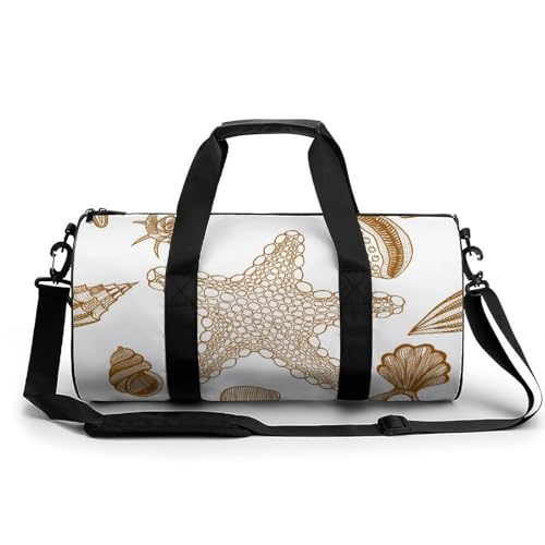 Sac week-end coquille d'étoile de mer pour voyager léger sans s'encombrer